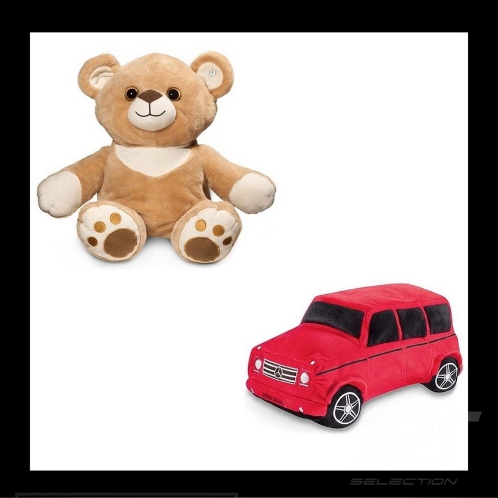 Reversible Mercedes Benz car/bear stuffed toy